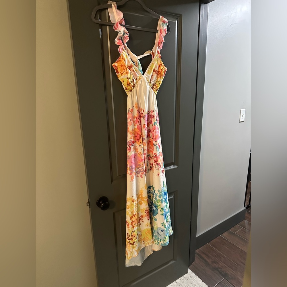 Floral Multicolor Maxi Dress